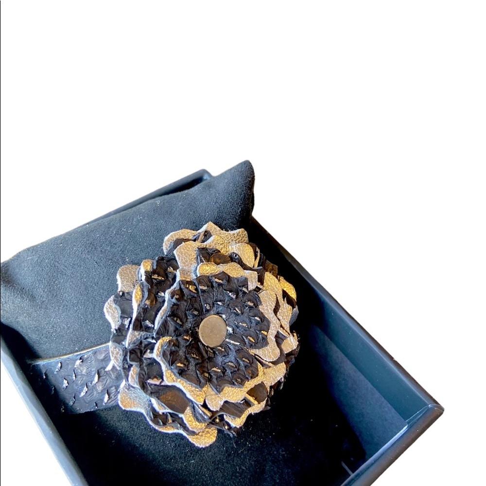 Nib Rustic Cuff ‘Rock & Roll’ Penelope Flower Cuff - image 7